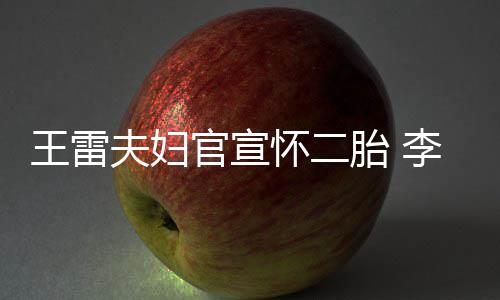 胎 儿官宣萌孕显自王雷肚明曝想怀二要女李小夫妇