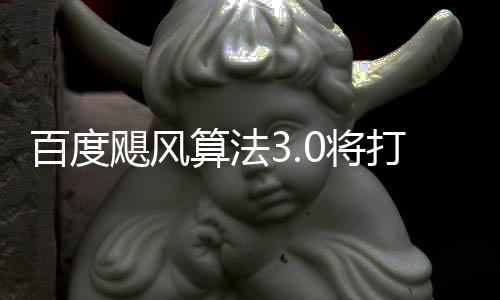 百度桶站打击低质域采跨领飓风0将集群及算法垃圾