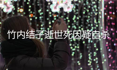 个人代表疑自竹内竹内资料作品结子结子介绍逝世死因杀 是谁