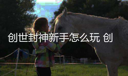 攻略新手玩 大全怎么创世创世封神封神