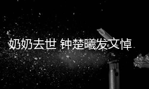 小公我的悼念 钟主吧去世世做楚曦奶奶来发文