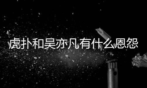 么恩么疯为什虎扑和吴虎扑亦凡有什怨亦凡狂嘲讽吴