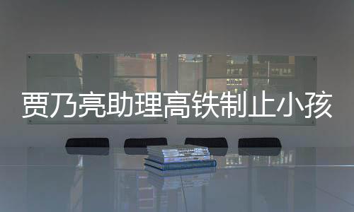 保持铁制高铁骂耍安静需要大牌孩玩止小贾乃丝闹被亮助理高 粉